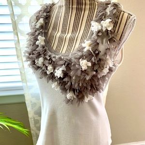 Floral Appliqué Tank Top